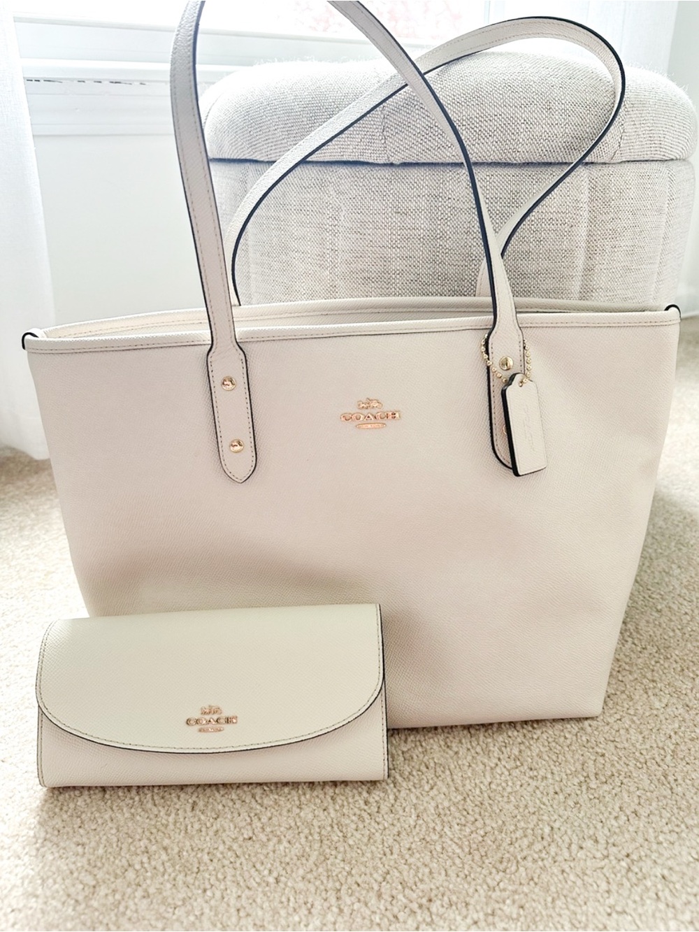 Large Coach Tote Bag + Wallet